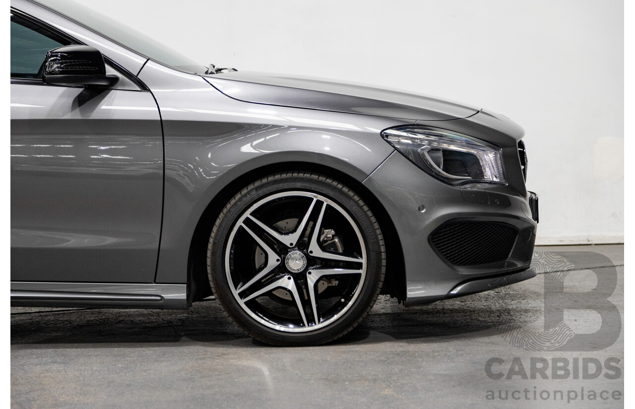 2/2016 Mercedes Benz CLA200 Shooting Brake AMG Pack 117 4d Wagon Mountain Grey Metallic Turbo 1.6L