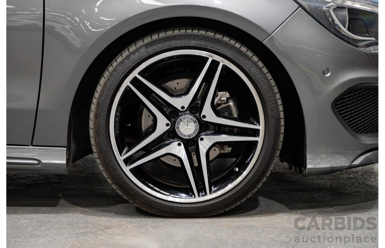 2/2016 Mercedes Benz CLA200 Shooting Brake AMG Pack 117 4d Wagon Mountain Grey Metallic Turbo 1.6L
