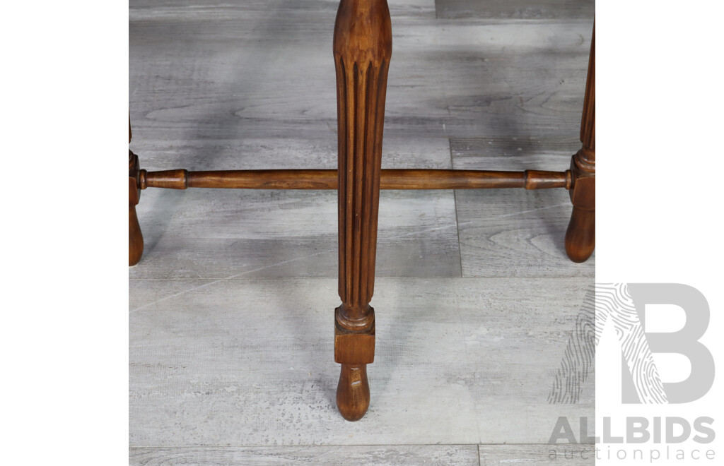 Mahogany Demilune Hall Table