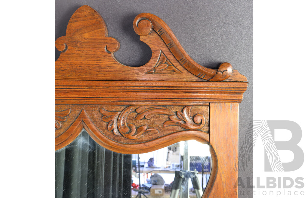 Edwardian Mahogany Framed Mirror