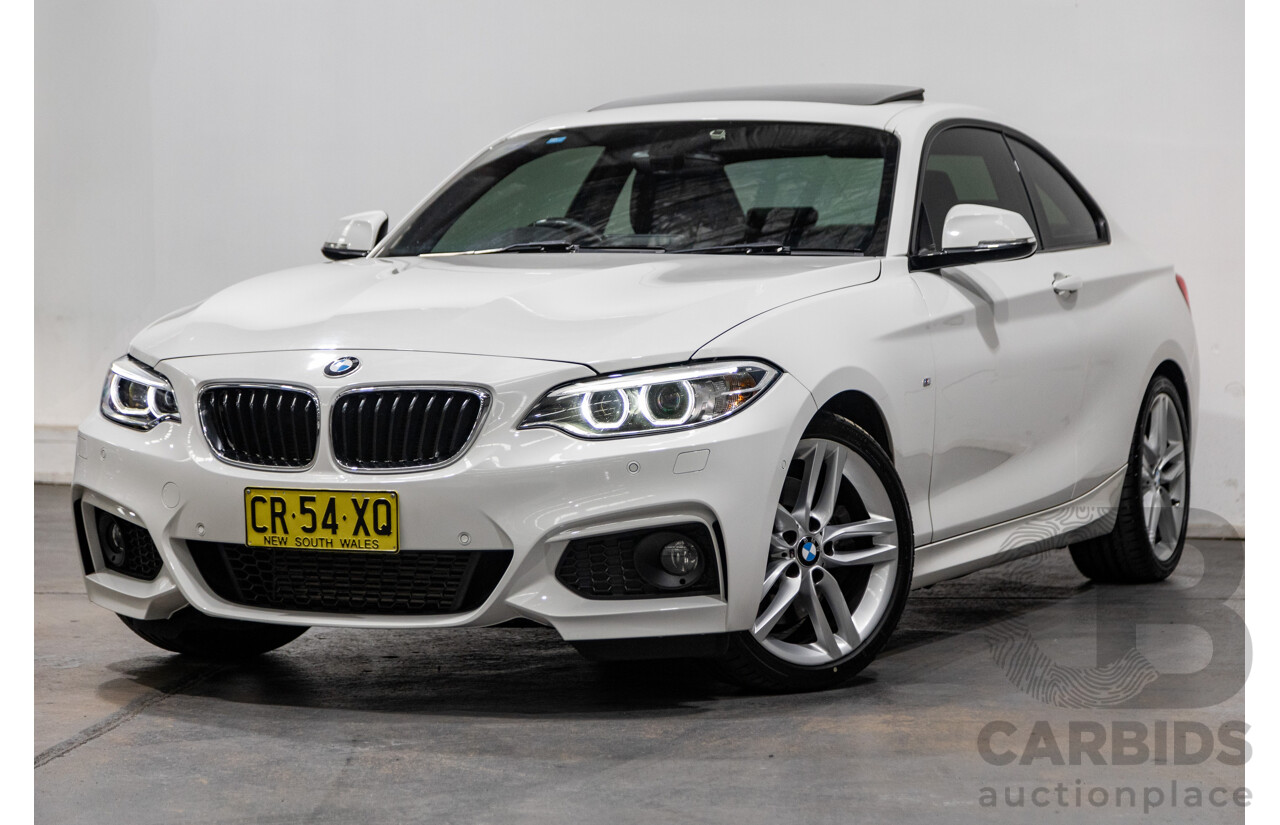 1/2015 BMW 228i M-Sport F22 MY15 2d Coupe Alpine White Turbo 2.0L