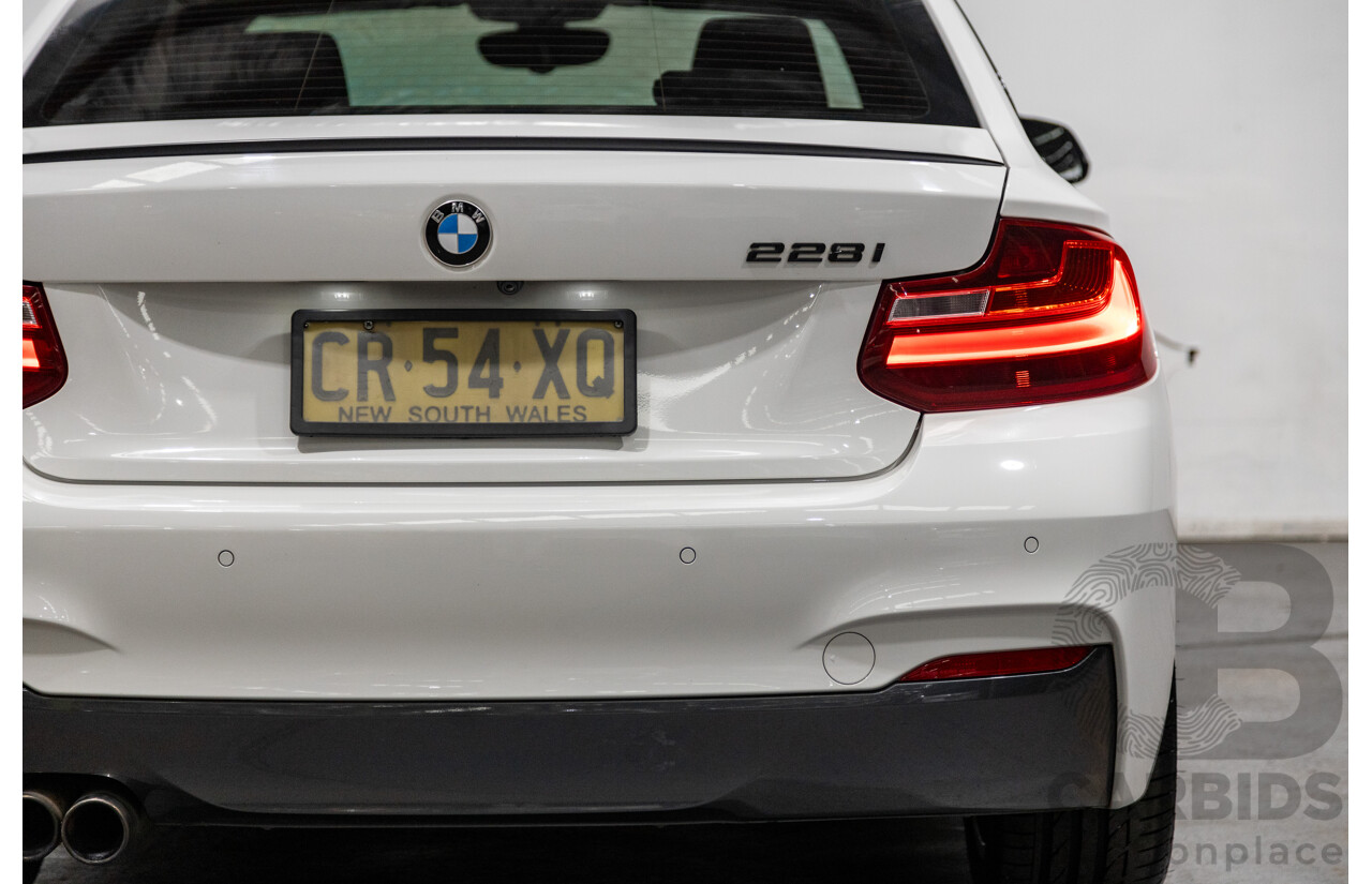 1/2015 BMW 228i M-Sport F22 MY15 2d Coupe Alpine White Turbo 2.0L