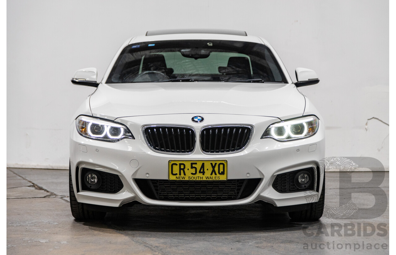 1/2015 BMW 228i M-Sport F22 MY15 2d Coupe Alpine White Turbo 2.0L