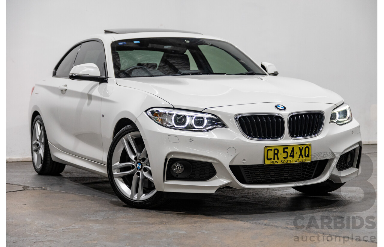1/2015 BMW 228i M-Sport F22 MY15 2d Coupe Alpine White Turbo 2.0L