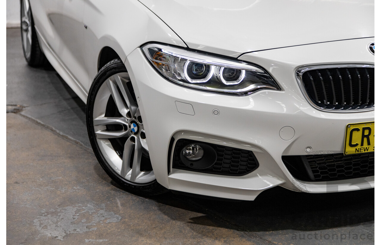 1/2015 BMW 228i M-Sport F22 MY15 2d Coupe Alpine White Turbo 2.0L