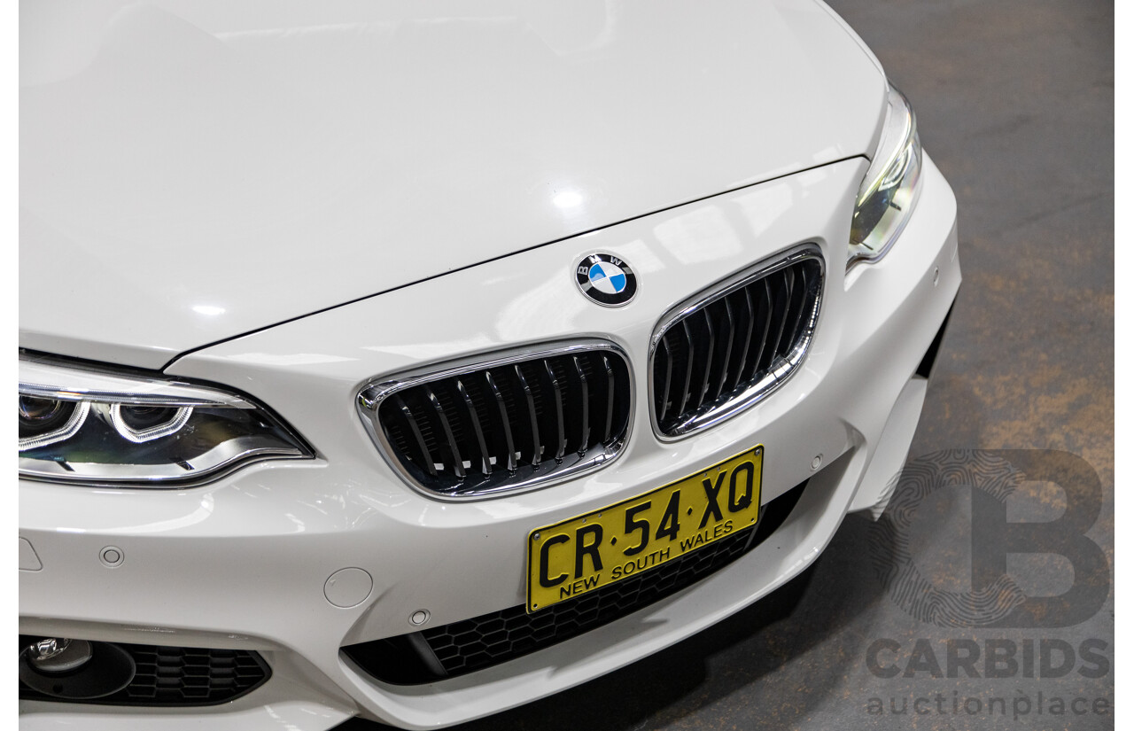 1/2015 BMW 228i M-Sport F22 MY15 2d Coupe Alpine White Turbo 2.0L