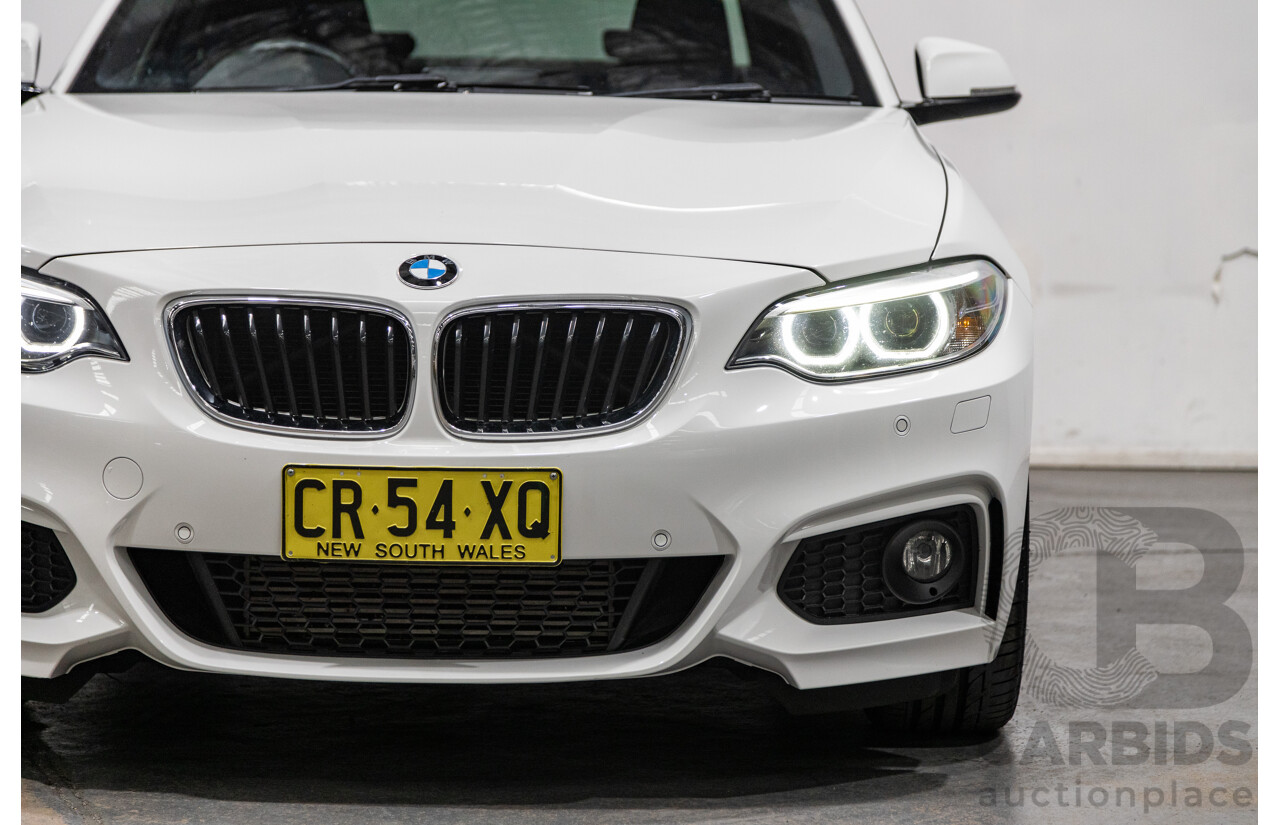 1/2015 BMW 228i M-Sport F22 MY15 2d Coupe Alpine White Turbo 2.0L