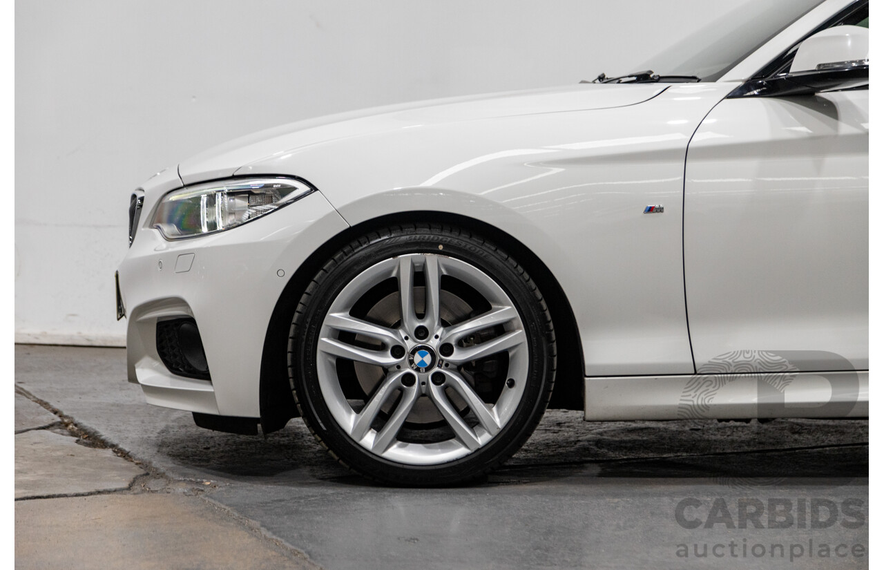 1/2015 BMW 228i M-Sport F22 MY15 2d Coupe Alpine White Turbo 2.0L