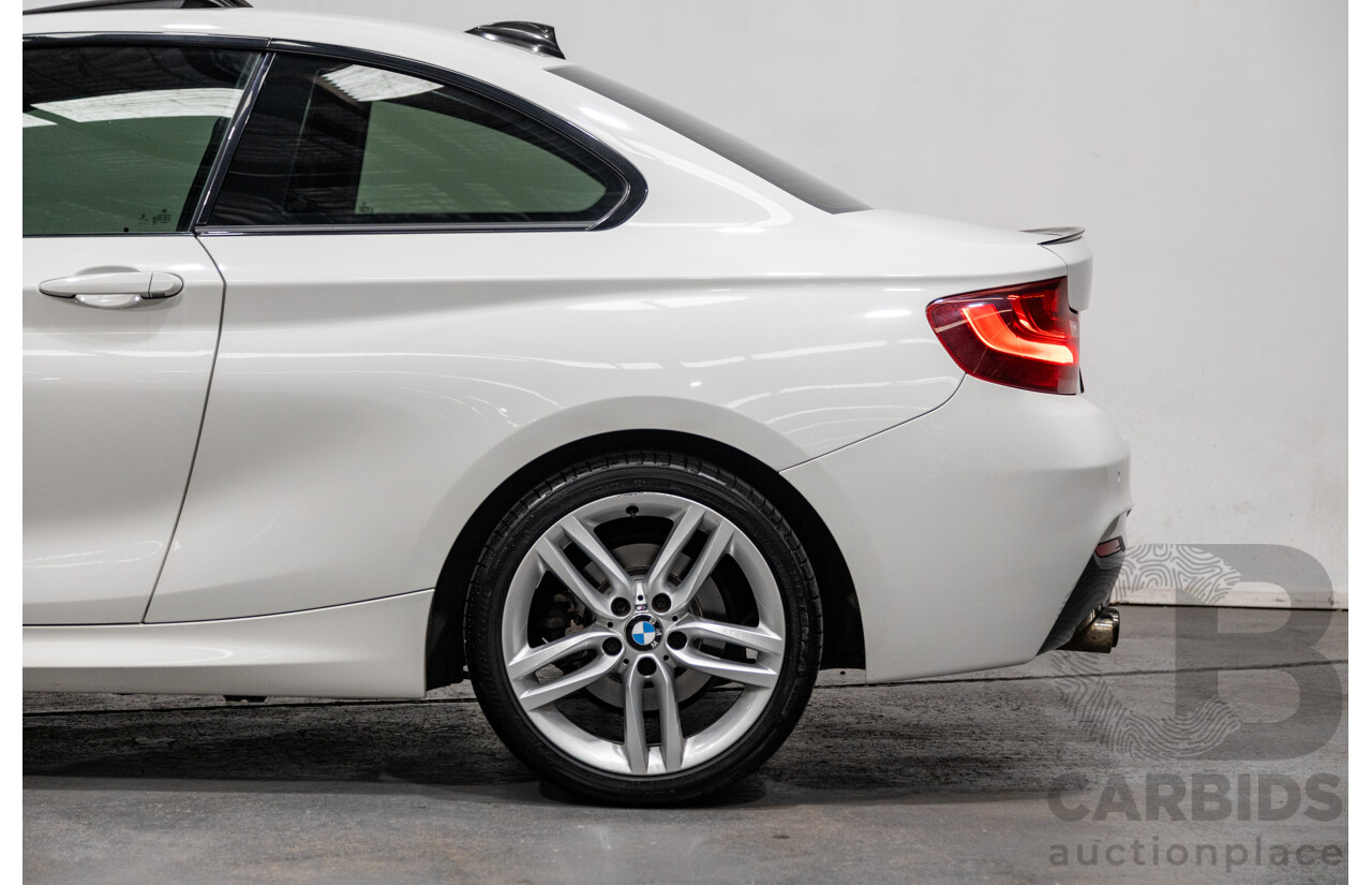 1/2015 BMW 228i M-Sport F22 MY15 2d Coupe Alpine White Turbo 2.0L