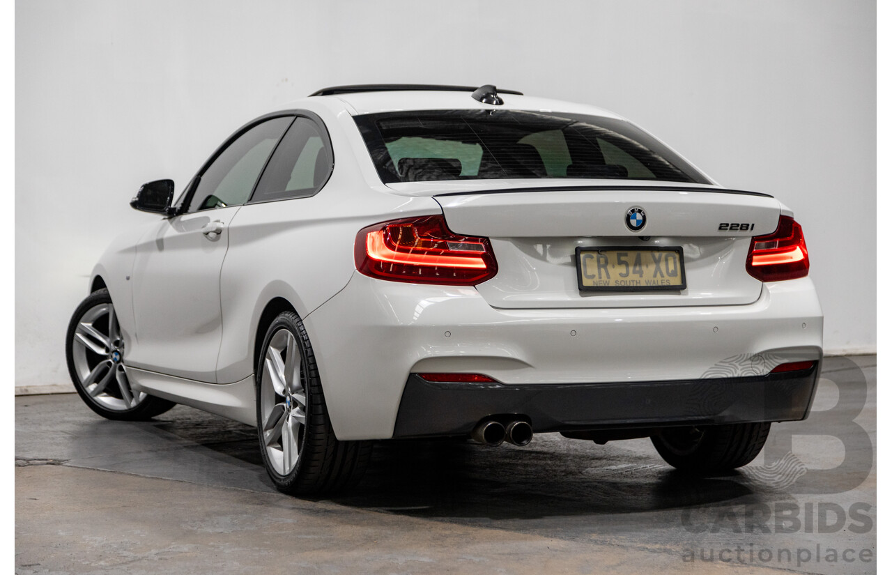 1/2015 BMW 228i M-Sport F22 MY15 2d Coupe Alpine White Turbo 2.0L