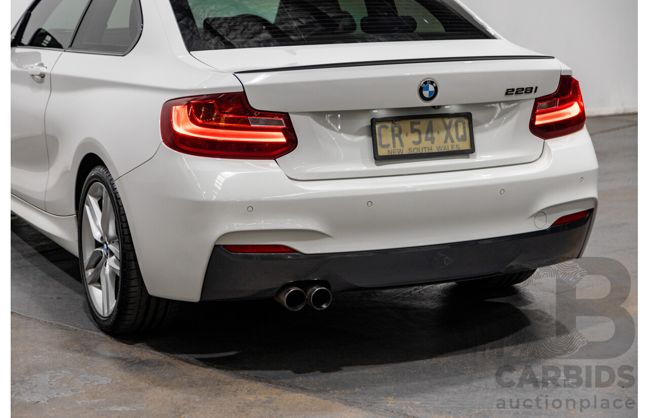1/2015 BMW 228i M-Sport F22 MY15 2d Coupe Alpine White Turbo 2.0L