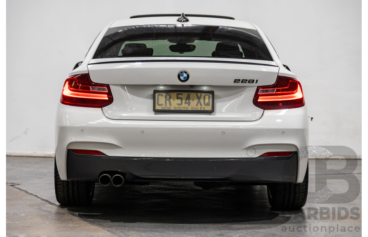 1/2015 BMW 228i M-Sport F22 MY15 2d Coupe Alpine White Turbo 2.0L