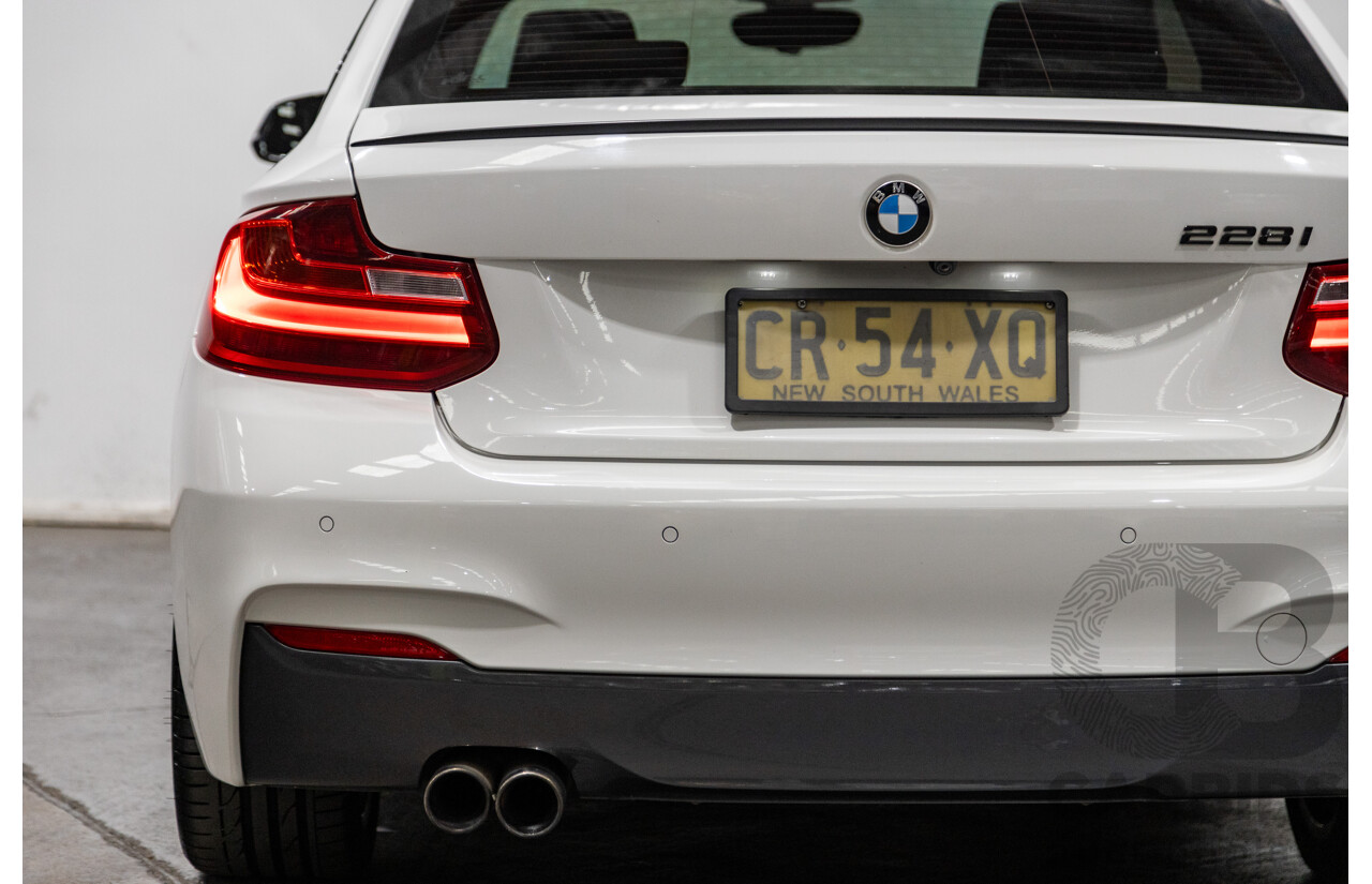 1/2015 BMW 228i M-Sport F22 MY15 2d Coupe Alpine White Turbo 2.0L