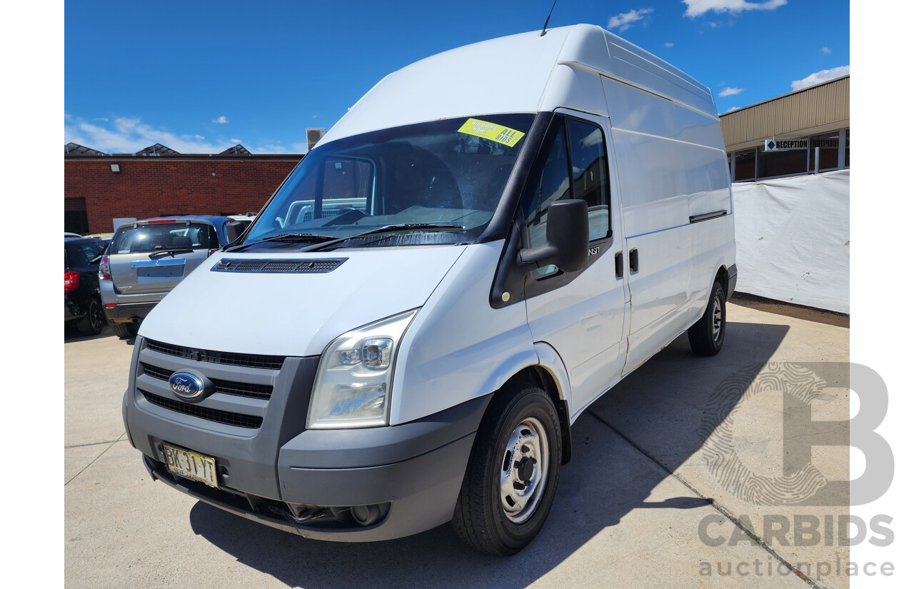 5/2011 Ford Transit HIGH (lwb) VM MY08 Van White 2.4L