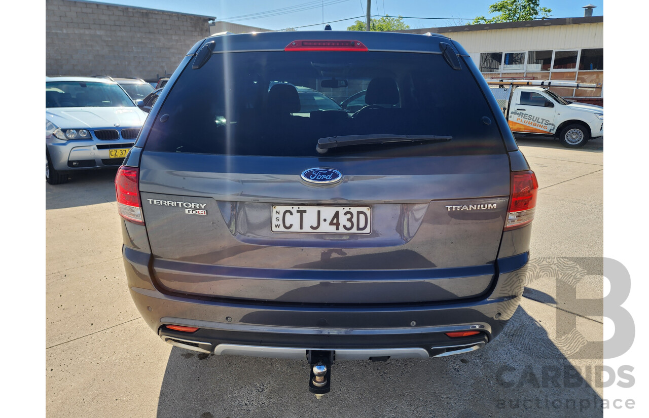 8/2014 Ford Territory Titanium (4x4) SZ 4d Wagon Grey 2.7L