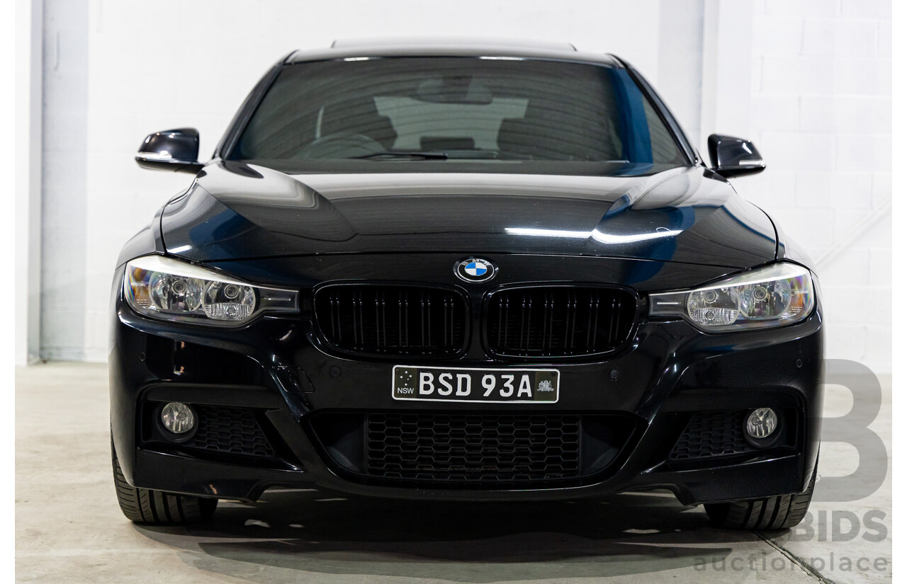 6/2014 BMW 320d M Sport F30 MY14.5 4d Sedan Black Sapphire Metallic Turbo Diesel 2.0L