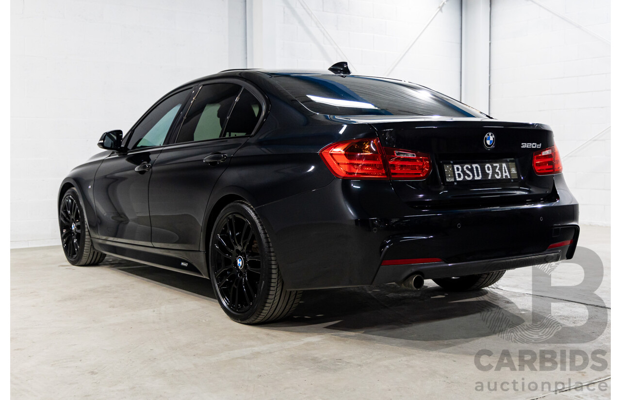 6/2014 BMW 320d M Sport F30 MY14.5 4d Sedan Black Sapphire Metallic Turbo Diesel 2.0L