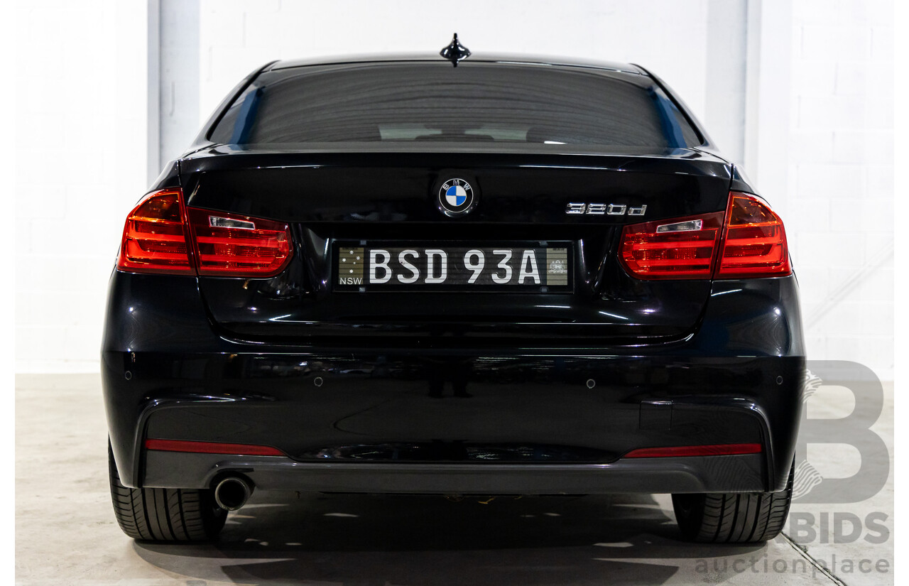 6/2014 BMW 320d M Sport F30 MY14.5 4d Sedan Black Sapphire Metallic Turbo Diesel 2.0L