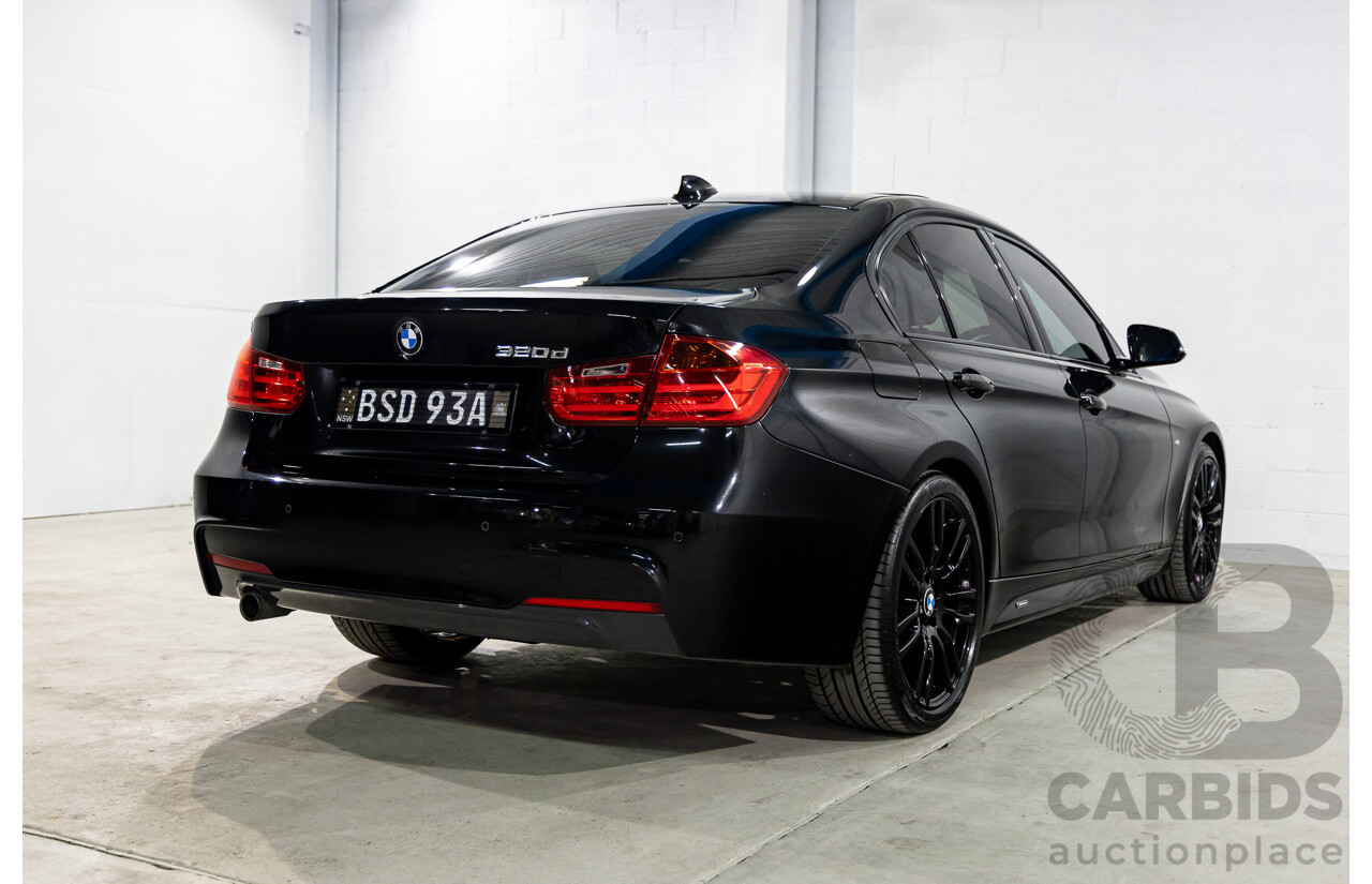 6/2014 BMW 320d M Sport F30 MY14.5 4d Sedan Black Sapphire Metallic Turbo Diesel 2.0L