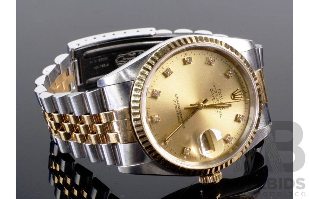 Rolex Datejust 36m Two-Tone Jubilee Champagne Diamond Dial