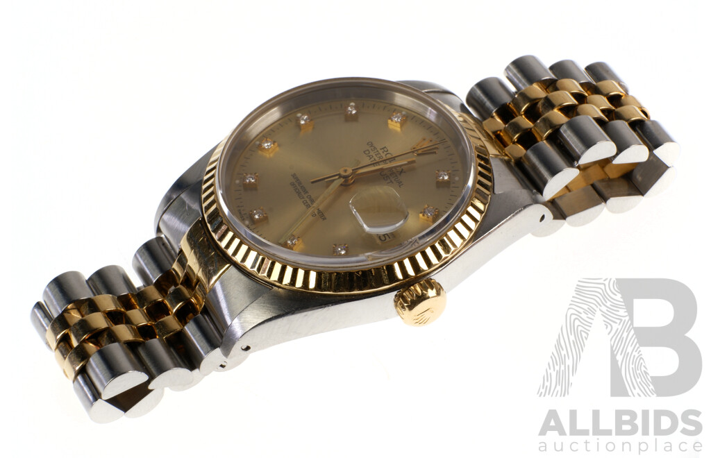 Rolex Datejust 36m Two-Tone Jubilee Champagne Diamond Dial