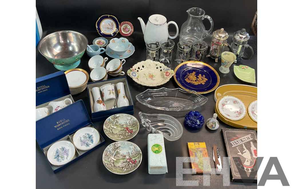 Collection of Vintage Plates/Cups/Jugs and More Included PARAGON, ROYAL WORCESTER