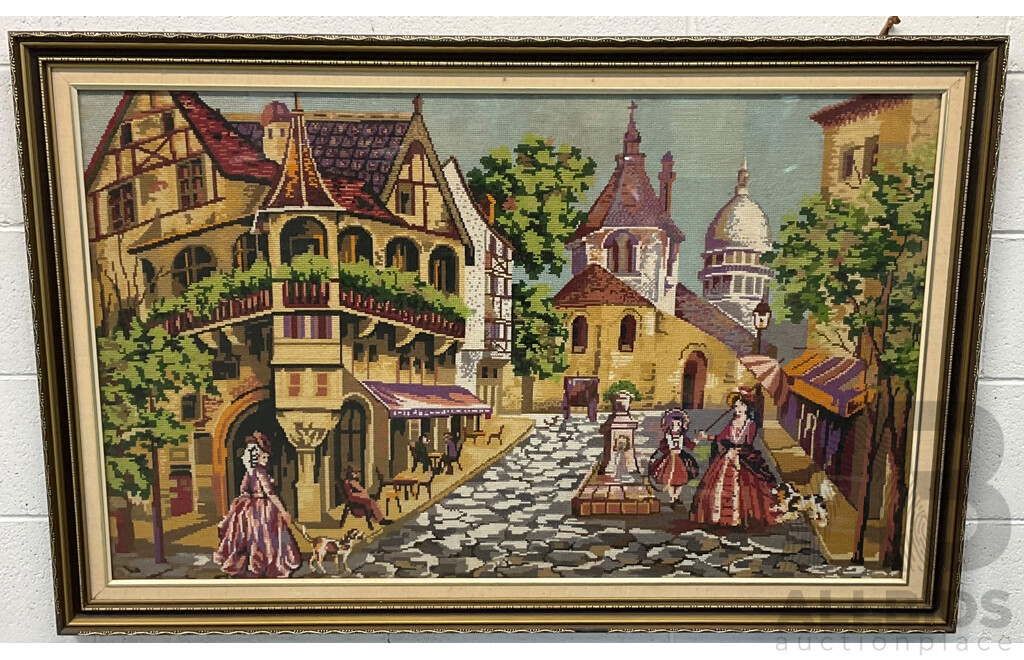 Framed Needlepoint Tapestry Artworks - Lot of 2