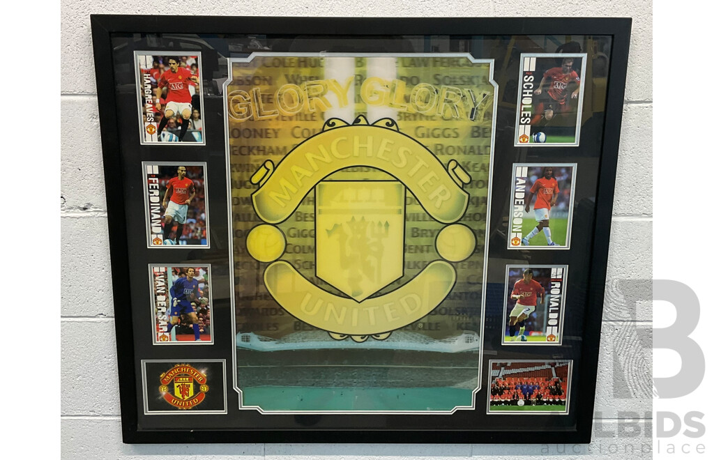 Manchester United 'Glory Glory' Framed 3D Poster - 90 X 79cm