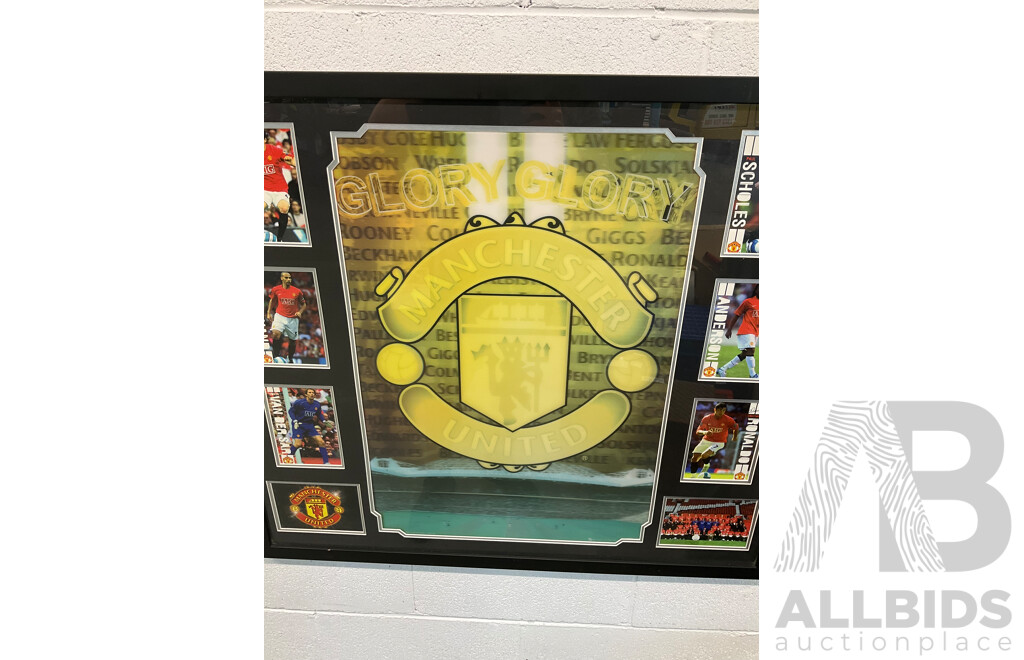 Manchester United 'Glory Glory' Framed 3D Poster - 90 X 79cm