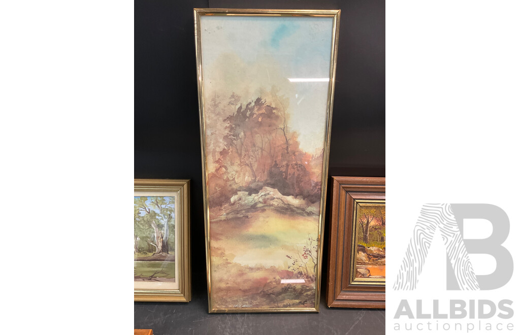 Assorted Landscape Artworks - by Philip Gray,  Pro Hart, Owen Wexler, J. Kucsak & Shirley E. Booth