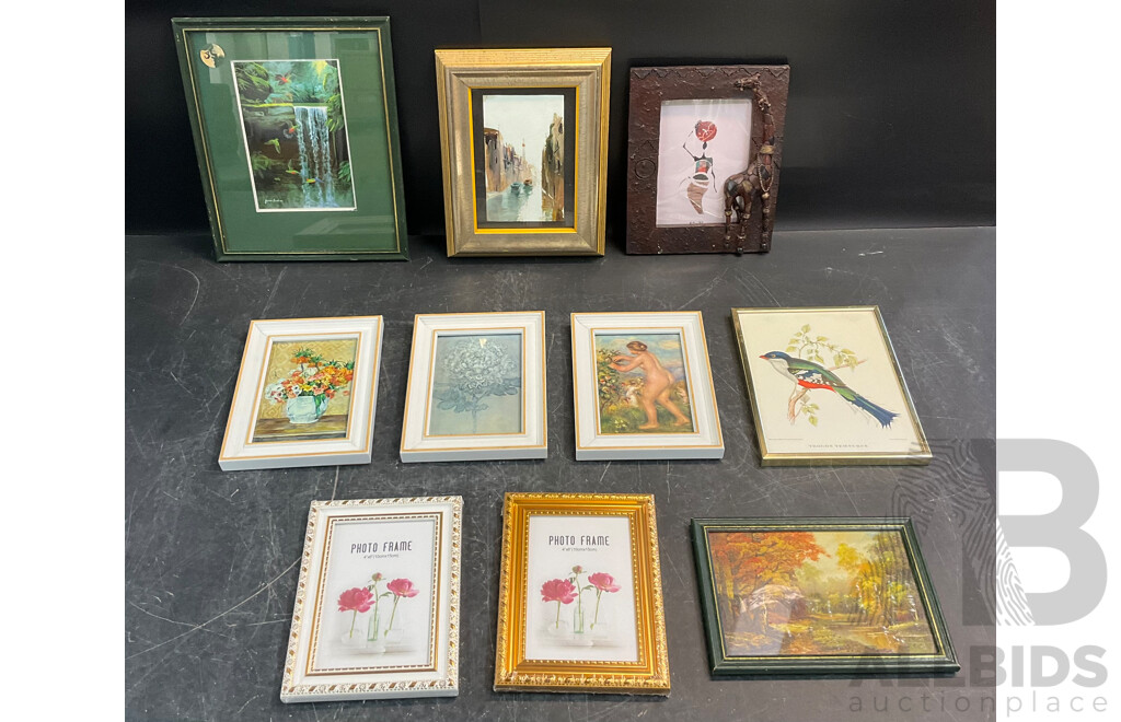 Assorted Framed Artworks