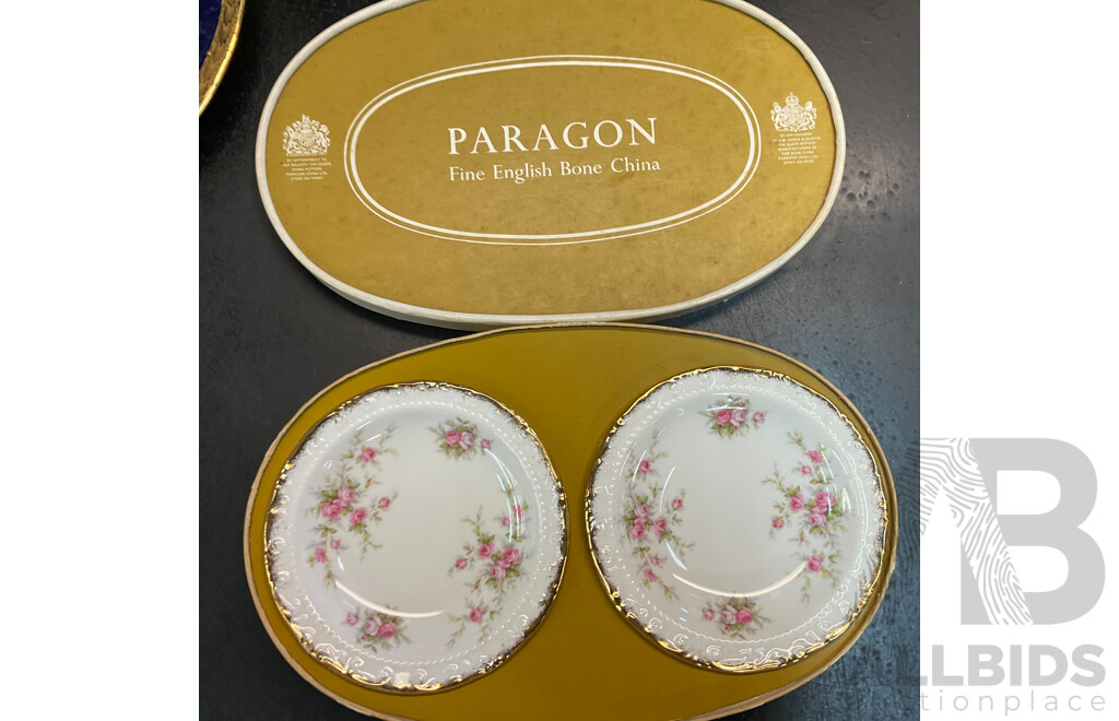 Collection of Vintage Plates/Cups/Jugs and More Included PARAGON, ROYAL WORCESTER