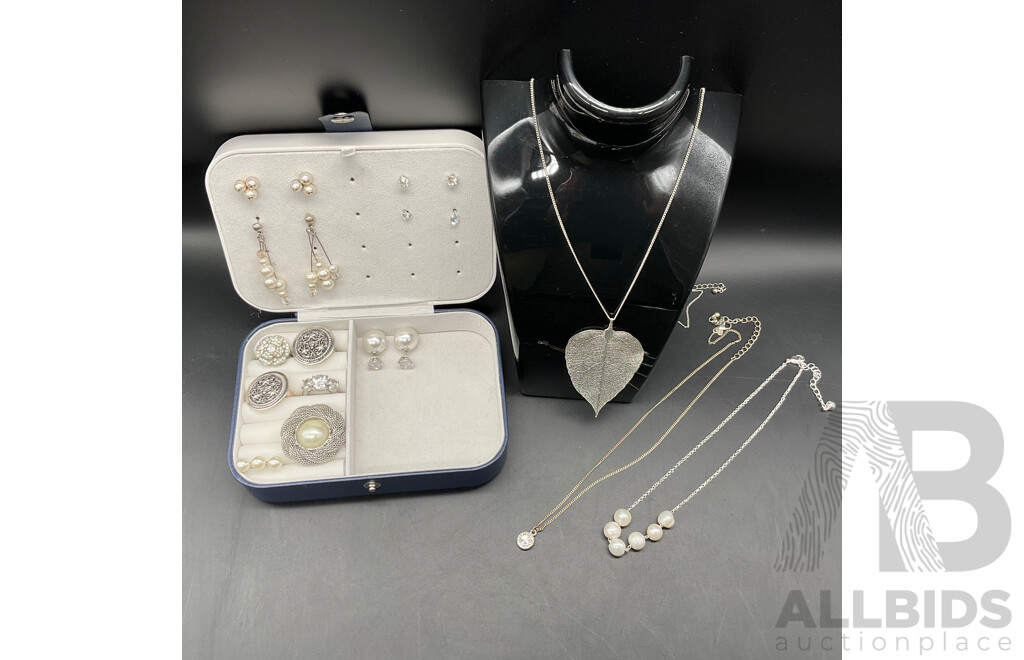 Costume Jewellery Collection Including Earrings, Necklaces and Rings