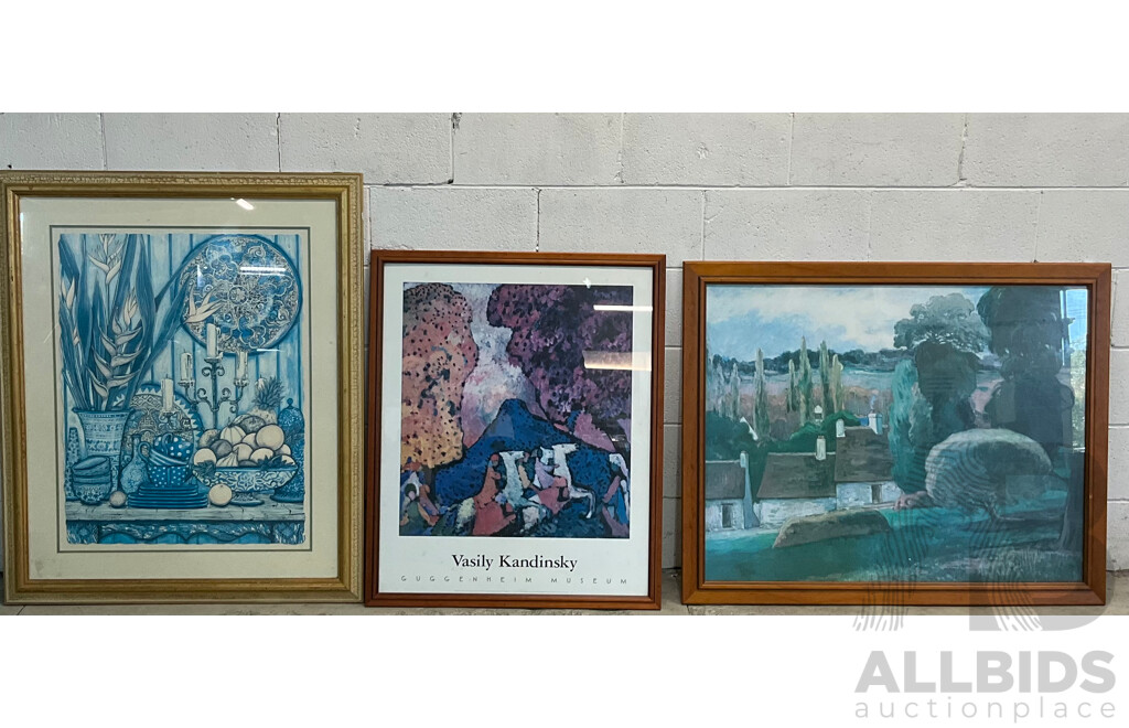 Assorted Framed Household Art Decorations - Gaugin & Kandinsky