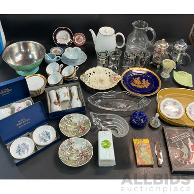 Collection of Vintage Plates/Cups/Jugs and More Included PARAGON, ROYAL WORCESTER