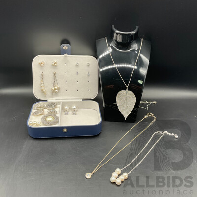 Costume Jewellery Collection Including Earrings, Necklaces and Rings