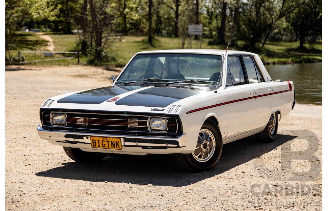 08/1970 Valiant VG Pacer E34 Bathurst Big Tank (Track Pack) 4d Sedan White 245ci Hemi 4.0L