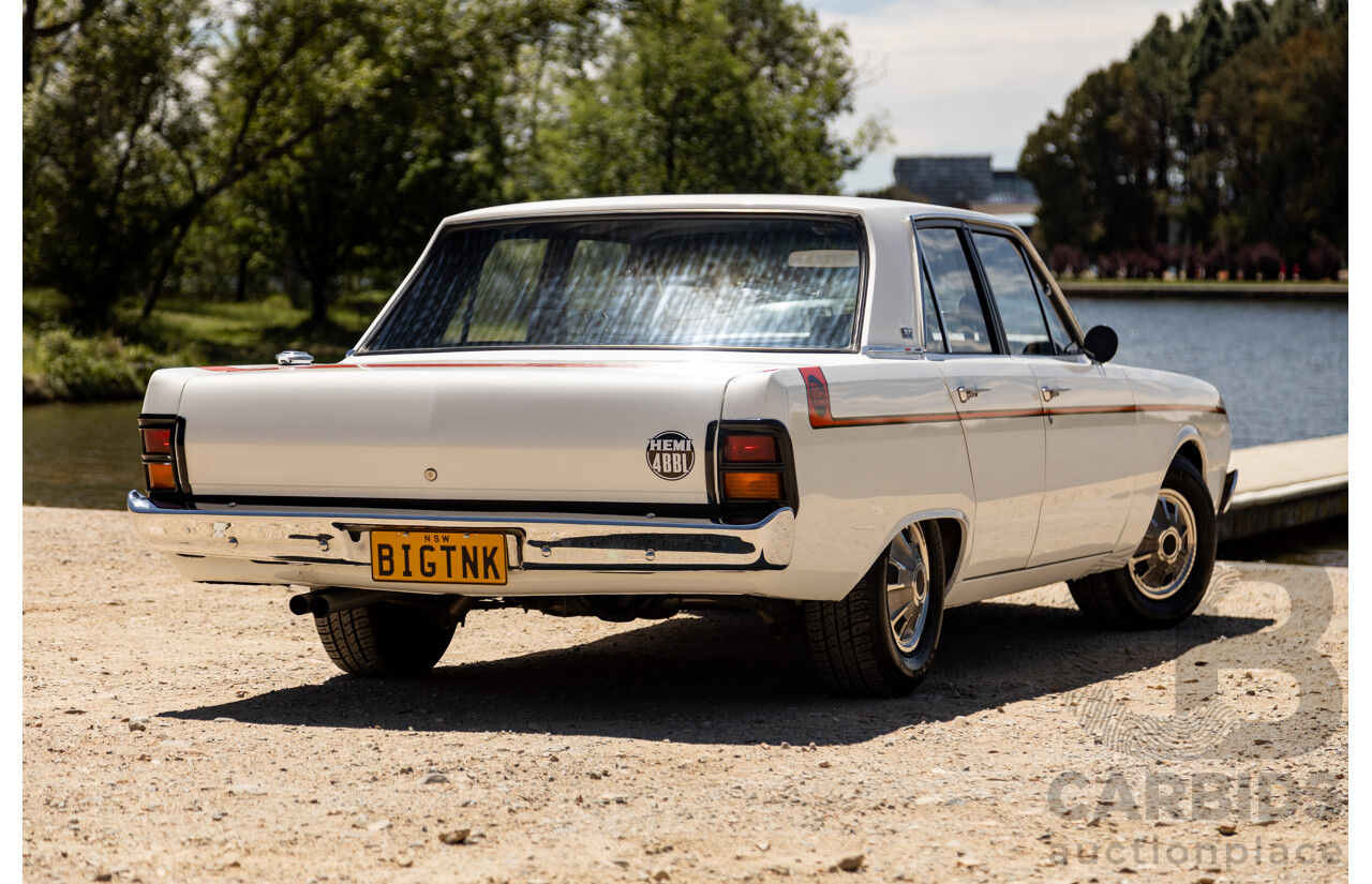 08/1970 Valiant VG Pacer E34 Bathurst Big Tank (Track Pack) 4d Sedan White 245ci Hemi 4.0L