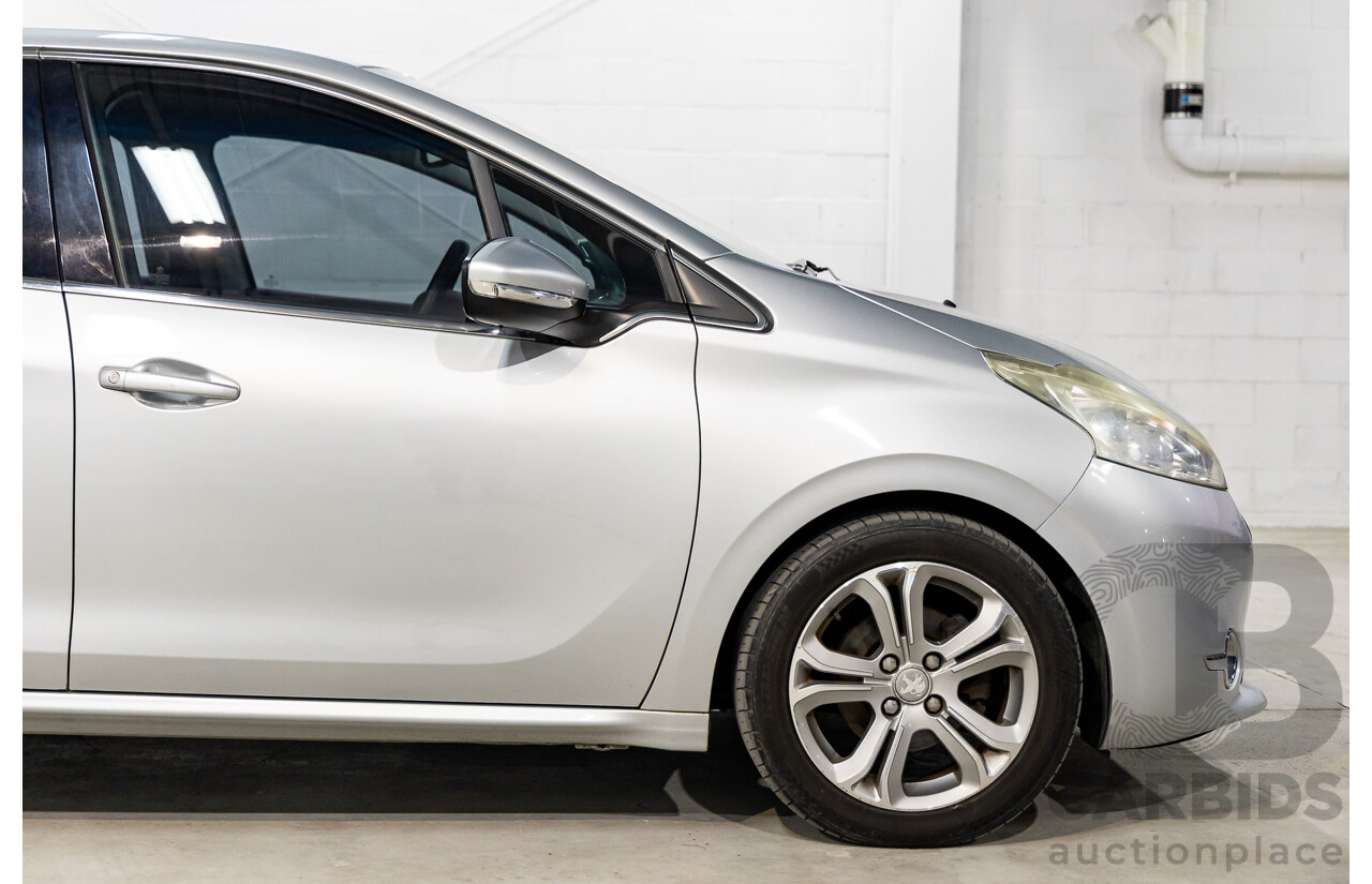 7/2013 Peugeot 208 Allure Premium 5d Hatchback Aluminium Grey Metallic 1.6L