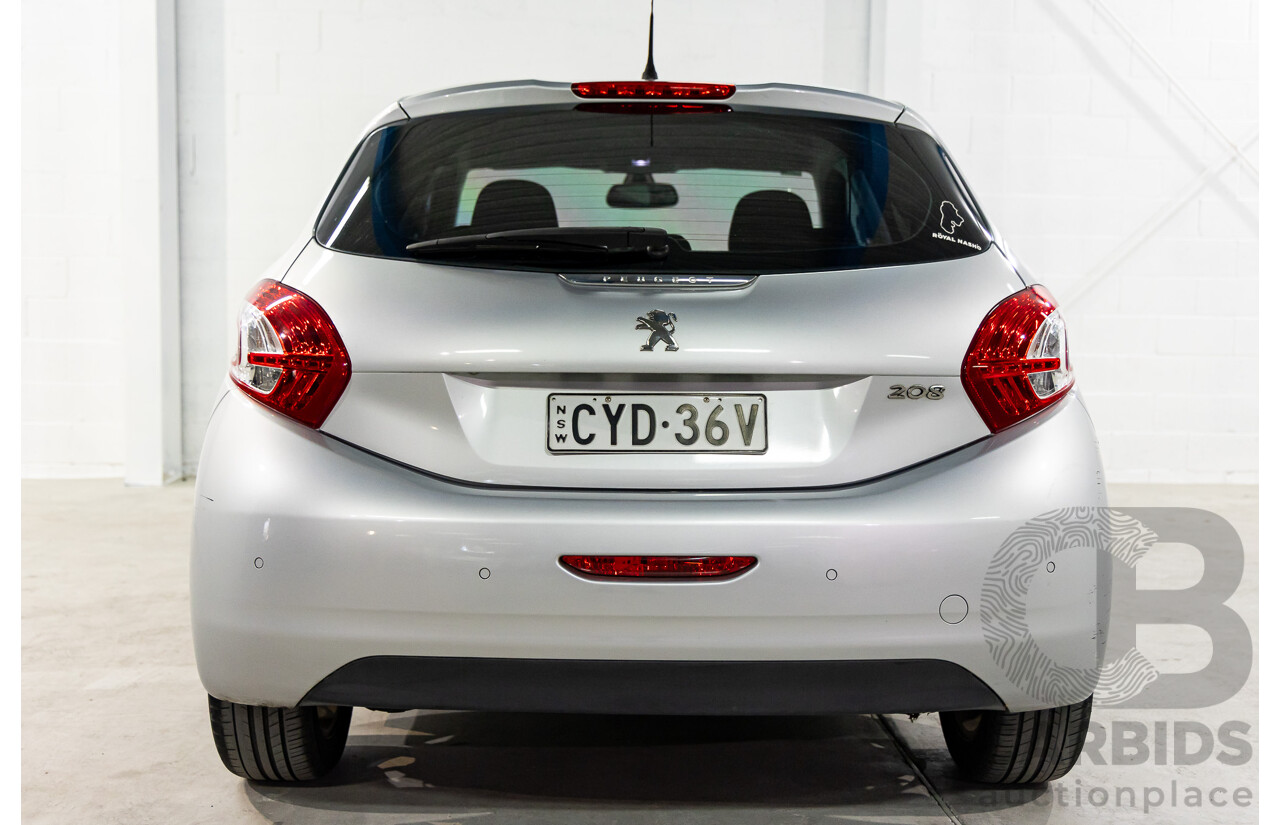 7/2013 Peugeot 208 Allure Premium 5d Hatchback Aluminium Grey Metallic 1.6L