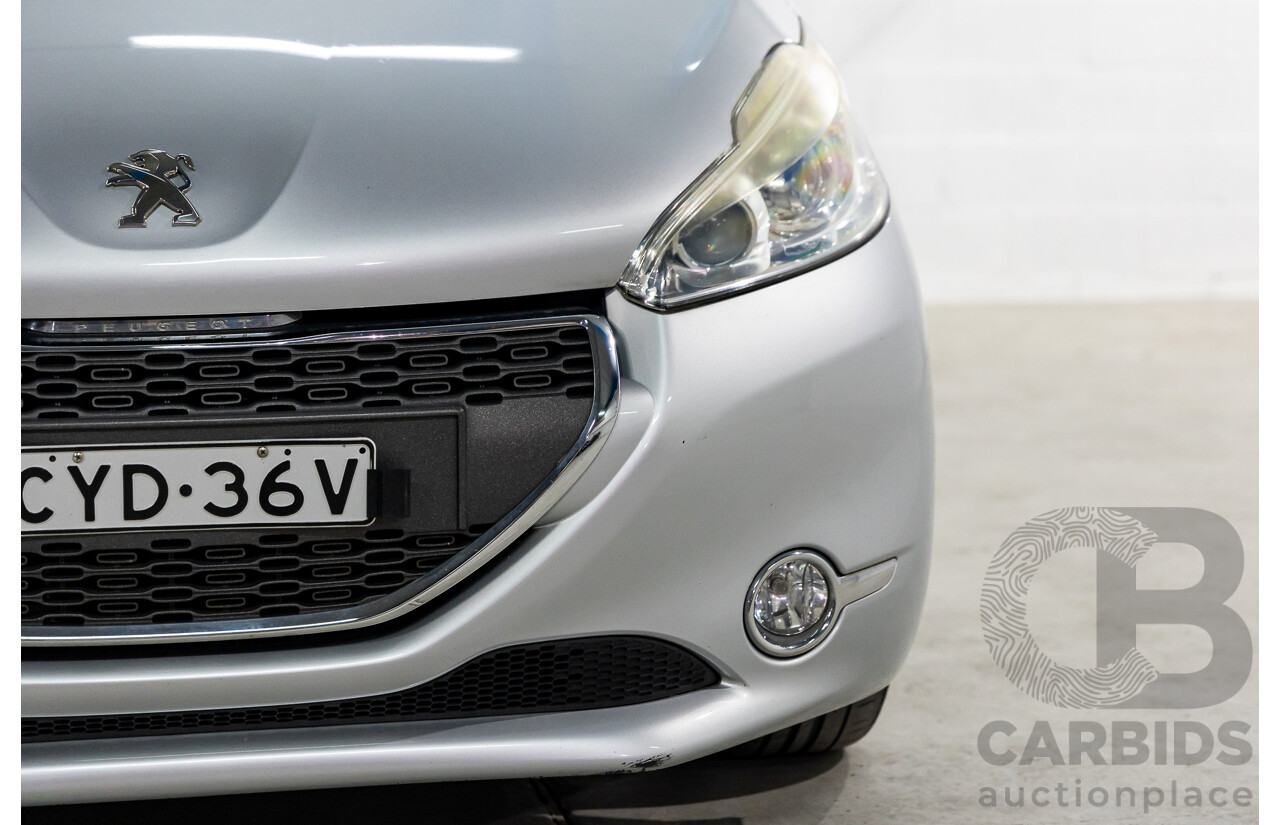 7/2013 Peugeot 208 Allure Premium 5d Hatchback Aluminium Grey Metallic 1.6L