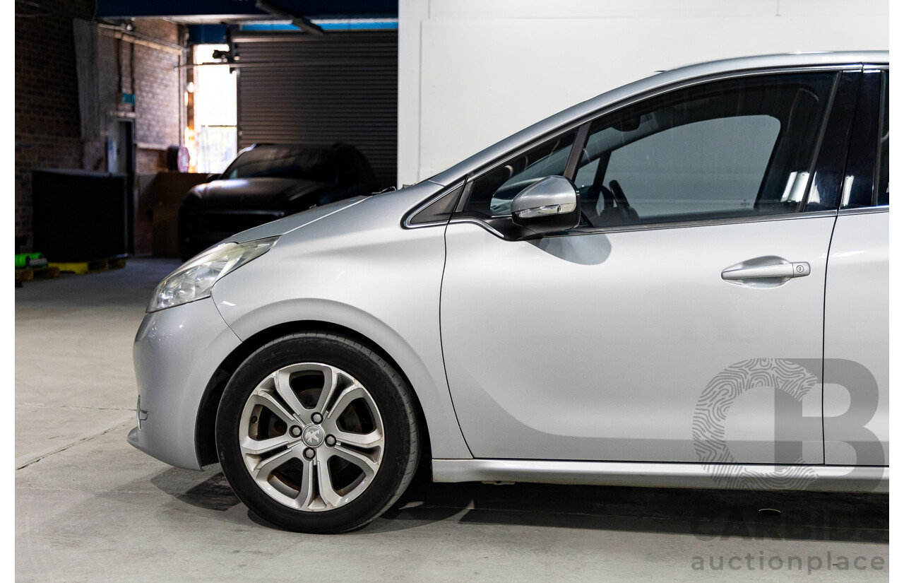 7/2013 Peugeot 208 Allure Premium 5d Hatchback Aluminium Grey Metallic 1.6L