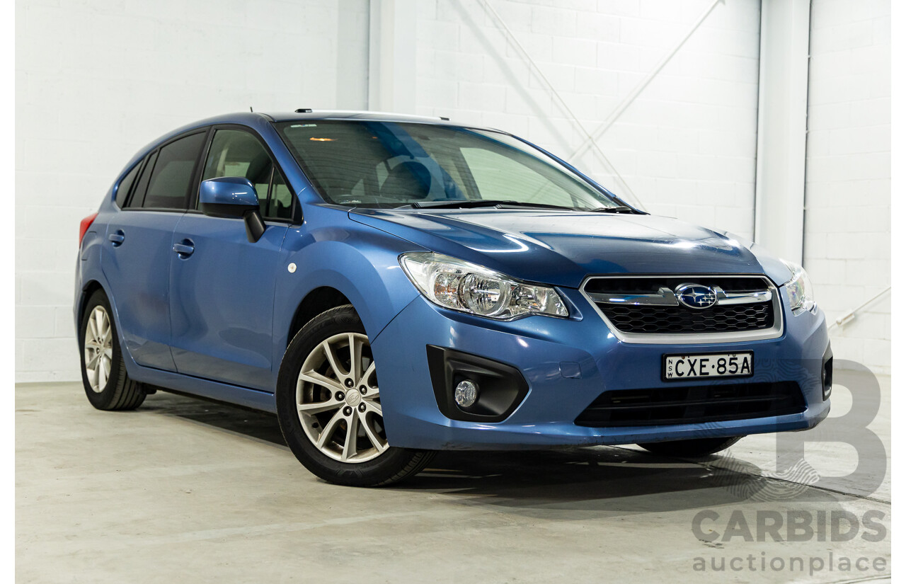 9/2014 Subaru Impreza 2.0i-L (AWD) MY14 5d Hatchback Quartz Blue Pearl 2.0L