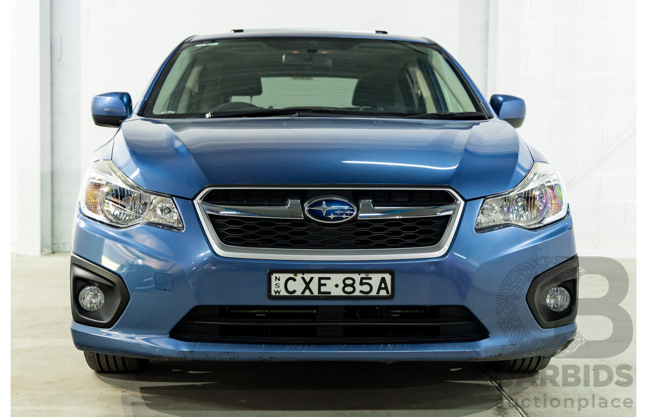 9/2014 Subaru Impreza 2.0i-L (AWD) MY14 5d Hatchback Quartz Blue Pearl 2.0L