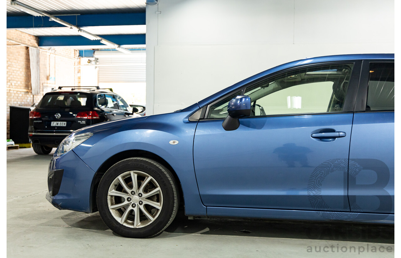 9/2014 Subaru Impreza 2.0i-L (AWD) MY14 5d Hatchback Quartz Blue Pearl 2.0L