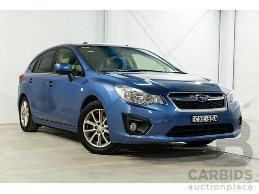 9/2014 Subaru Impreza 2.0i-L (AWD) MY14 5d Hatchback Quartz Blue Pearl 2.0L