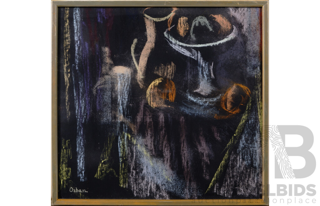 Desiderius Orban, (20th Century, Hungarian-Born Australia, 1884-1986), Dream of Still Life, Pastel on Board, 50 x 53 cm (frame)