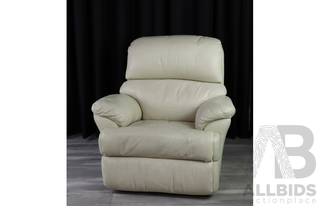 Modern Leather Reclining Armchair