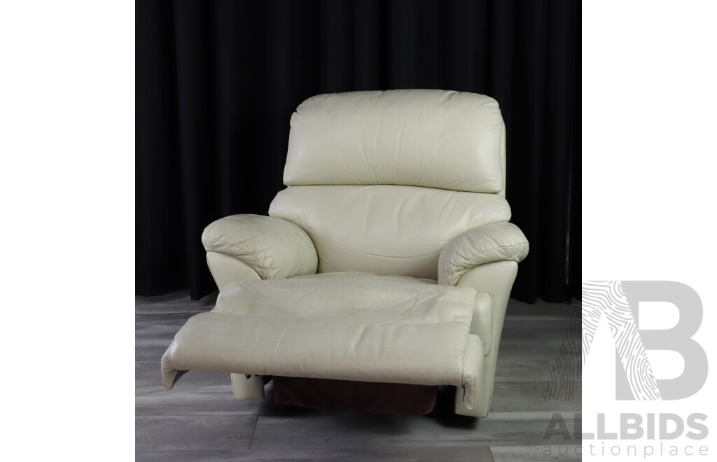 Modern Leather Reclining Armchair