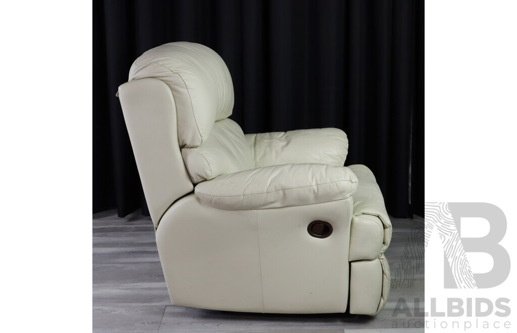 Modern Leather Reclining Armchair